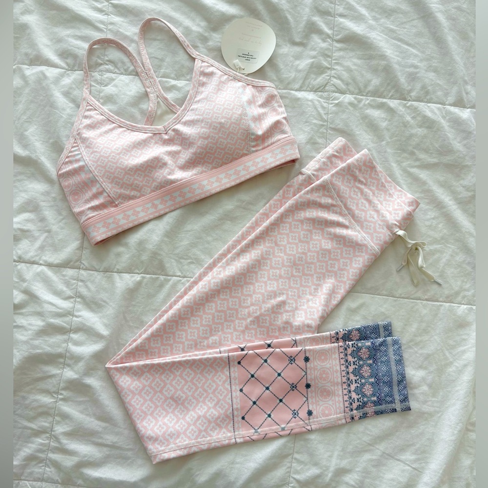 Sarah’s Day x White Fox Active pink Moroccan Pink Ballet athletic wear set